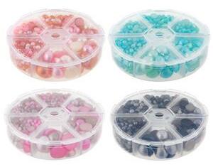 Perlice za ukrašavanje 6 veličina u kutiji - ČETIRI VRSTE 