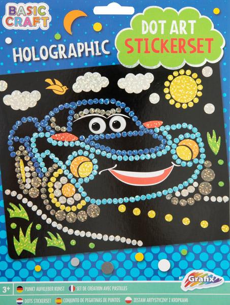 Stikeri HOLOGRAPHIC DOT 22x18cm / TRI VRSTE 