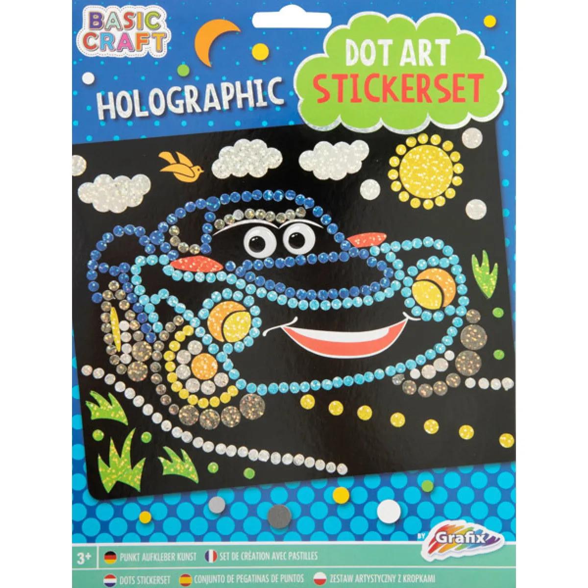 Stikeri HOLOGRAPHIC DOT 22x18cm / TRI VRSTE 