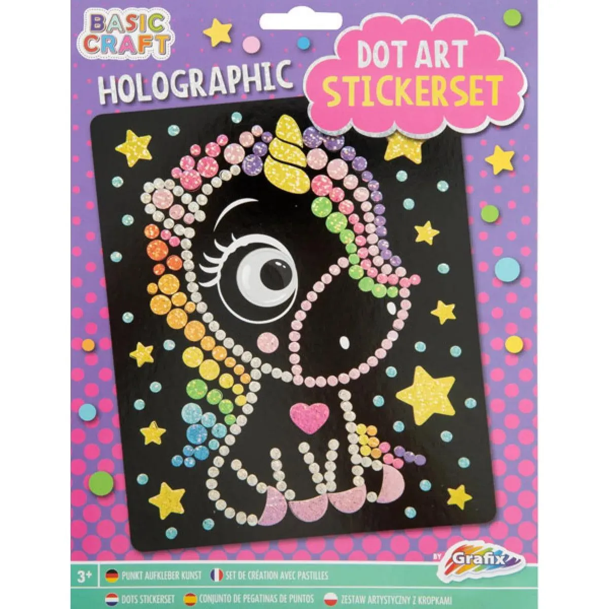 Stikeri HOLOGRAPHIC DOT 22x18cm / TRI VRSTE 