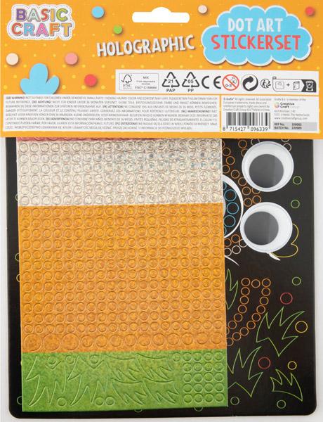 Stikeri HOLOGRAPHIC DOT 22x18cm / TRI VRSTE 