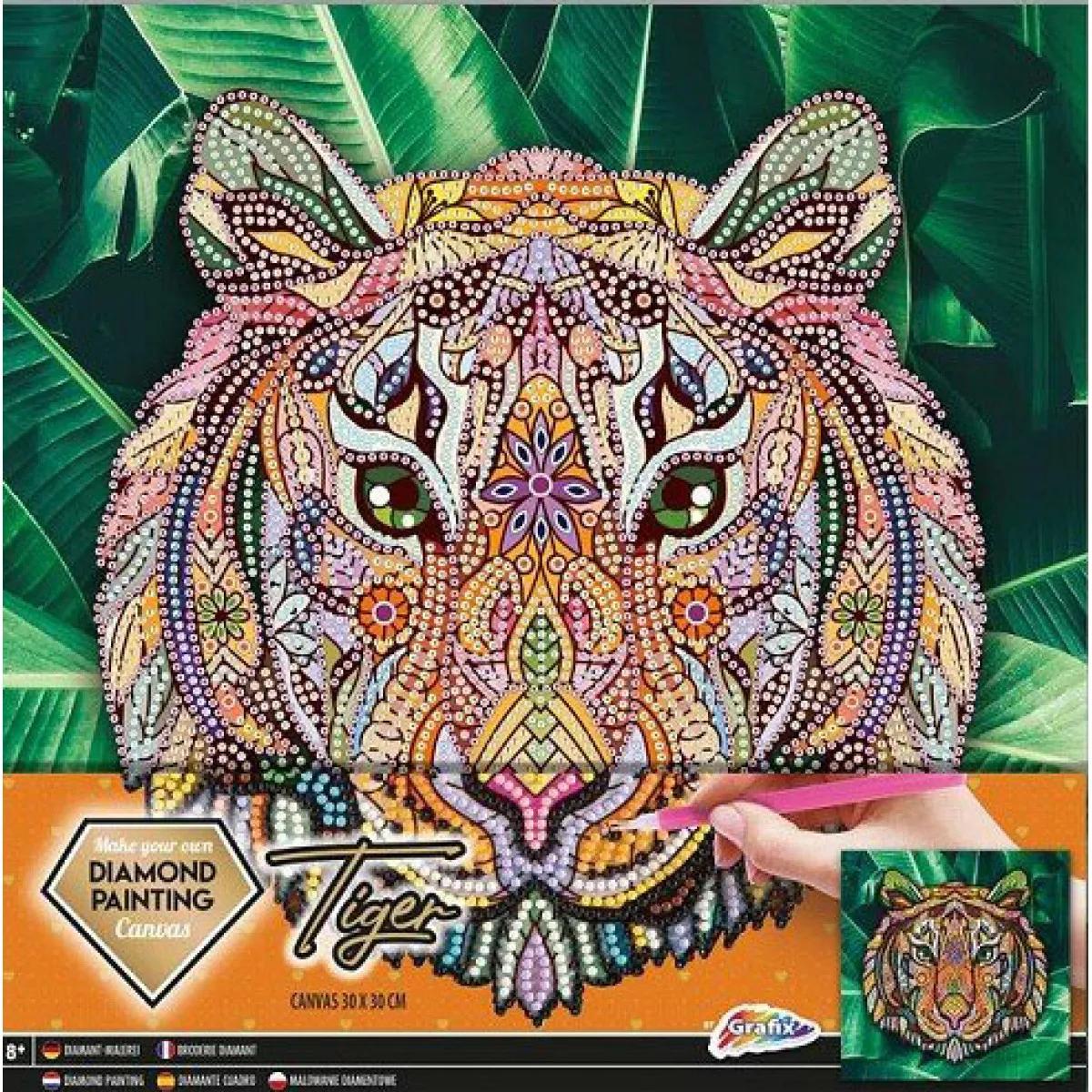 Kreativni set DIAMOND PAINTING / SLIKANJE DIJAMANTIMA - TIGAR 