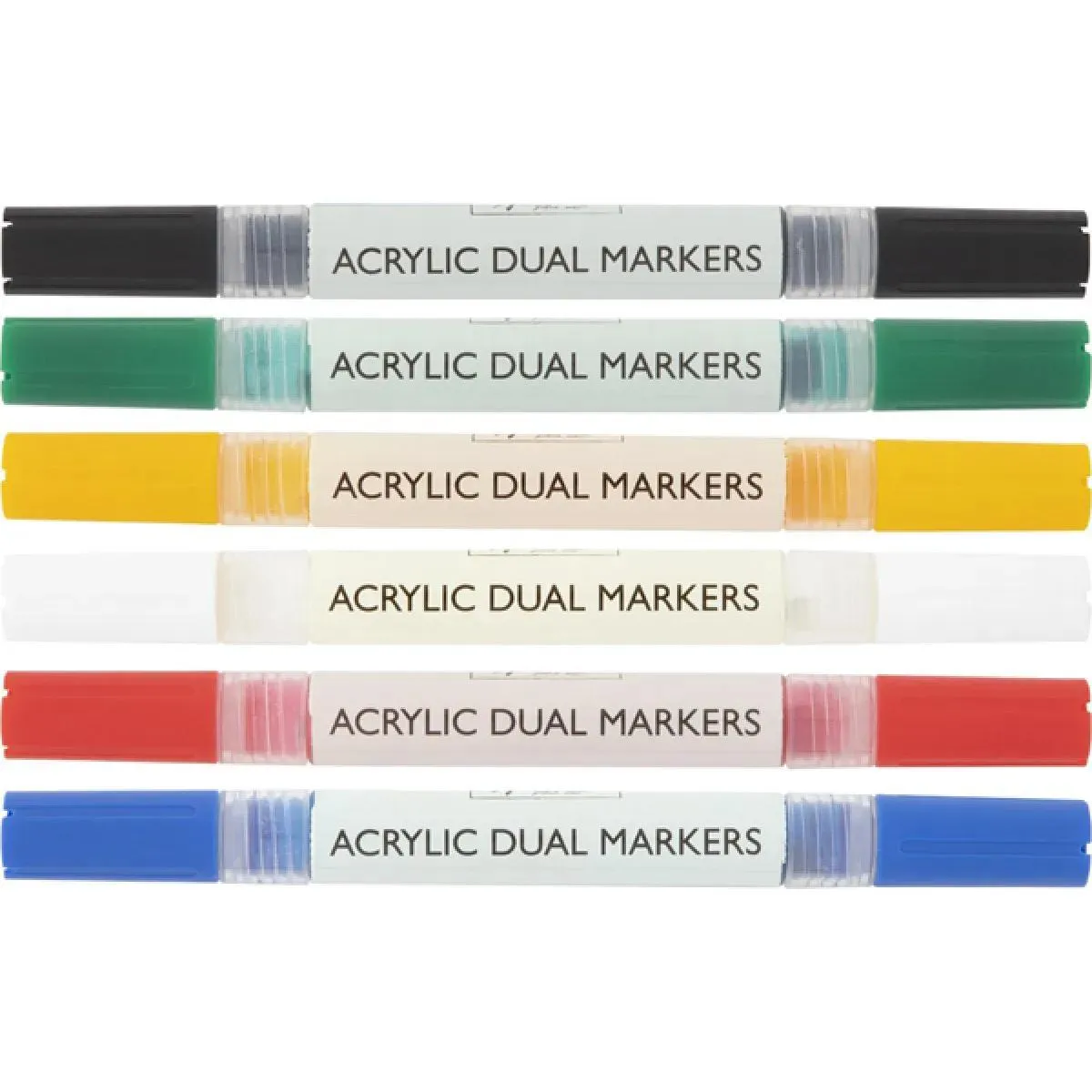 Akrilni markeri za crtanje 6kom DVOSTRANI 