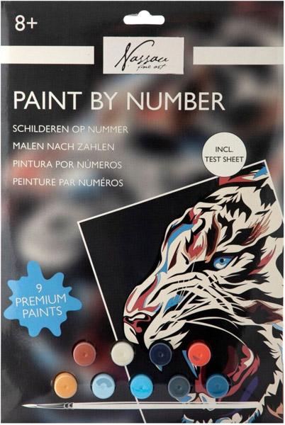 Kreativni set OBOJI PO BROJEVIMA - TIGAR 