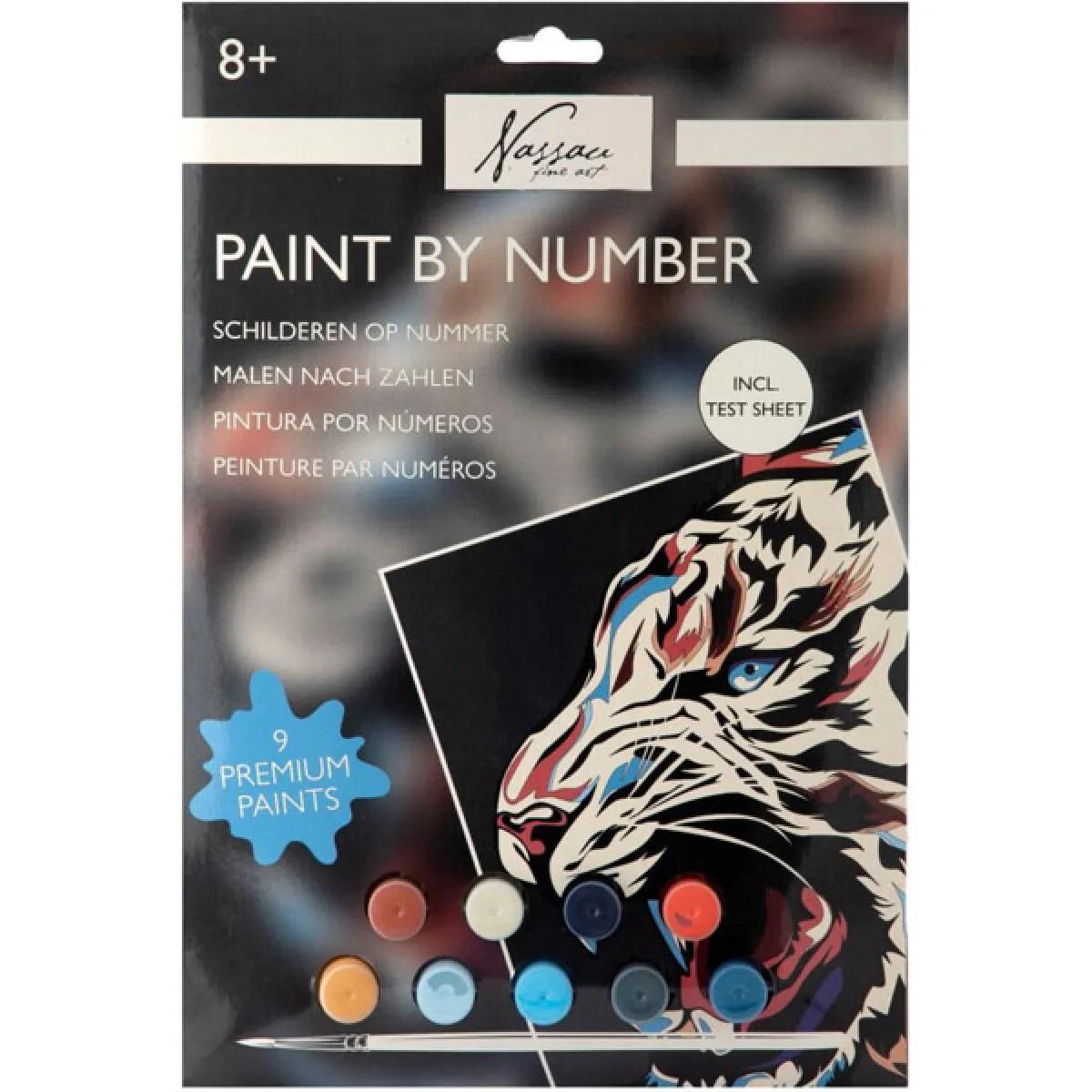 Kreativni set OBOJI PO BROJEVIMA - TIGAR 