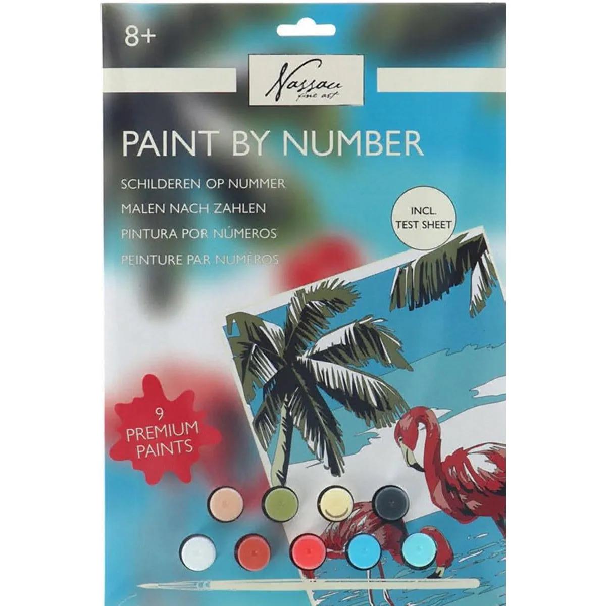 Kreativni set OBOJI PO BROJEVIMA - FLAMINGO 