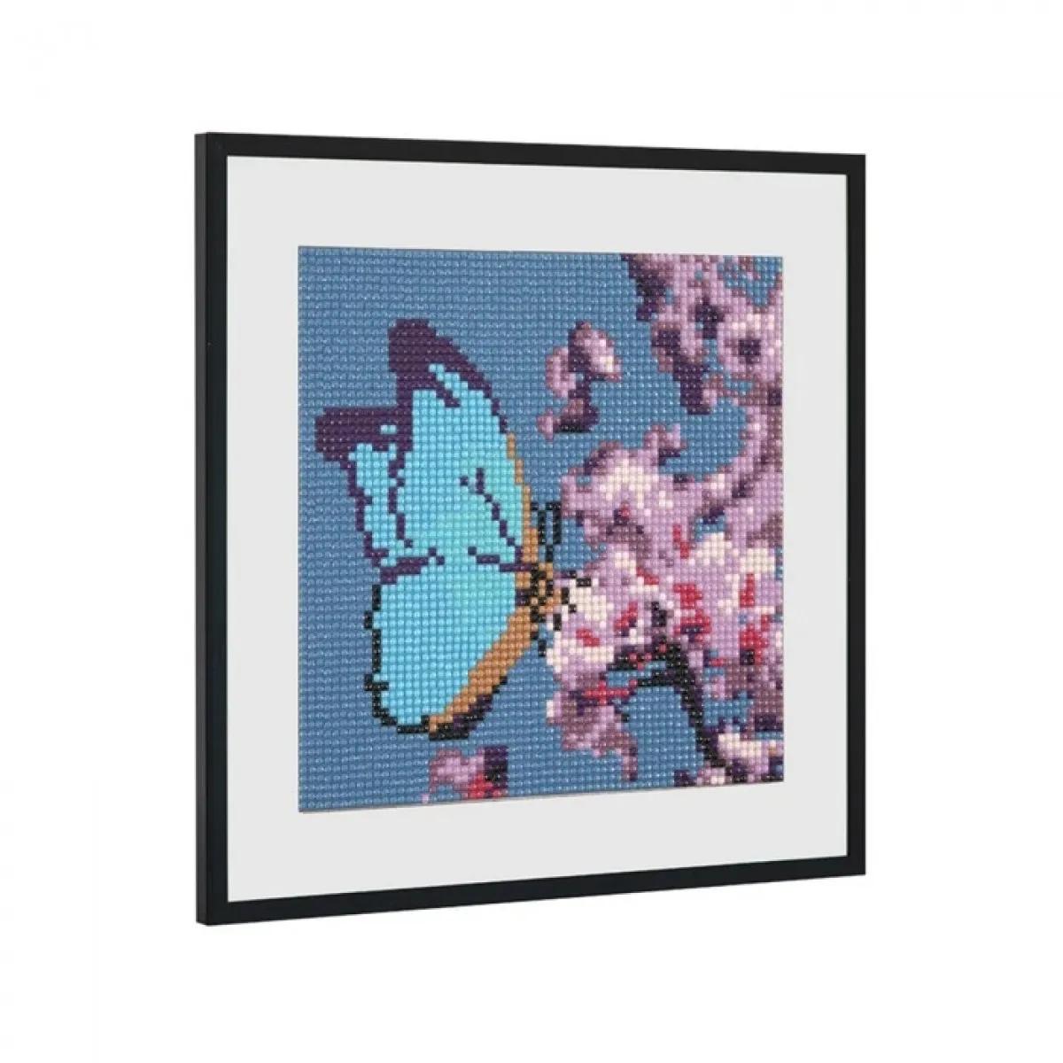 Slikanje cirkonima 20x20cm DIAMOND PAINTING Leptir 