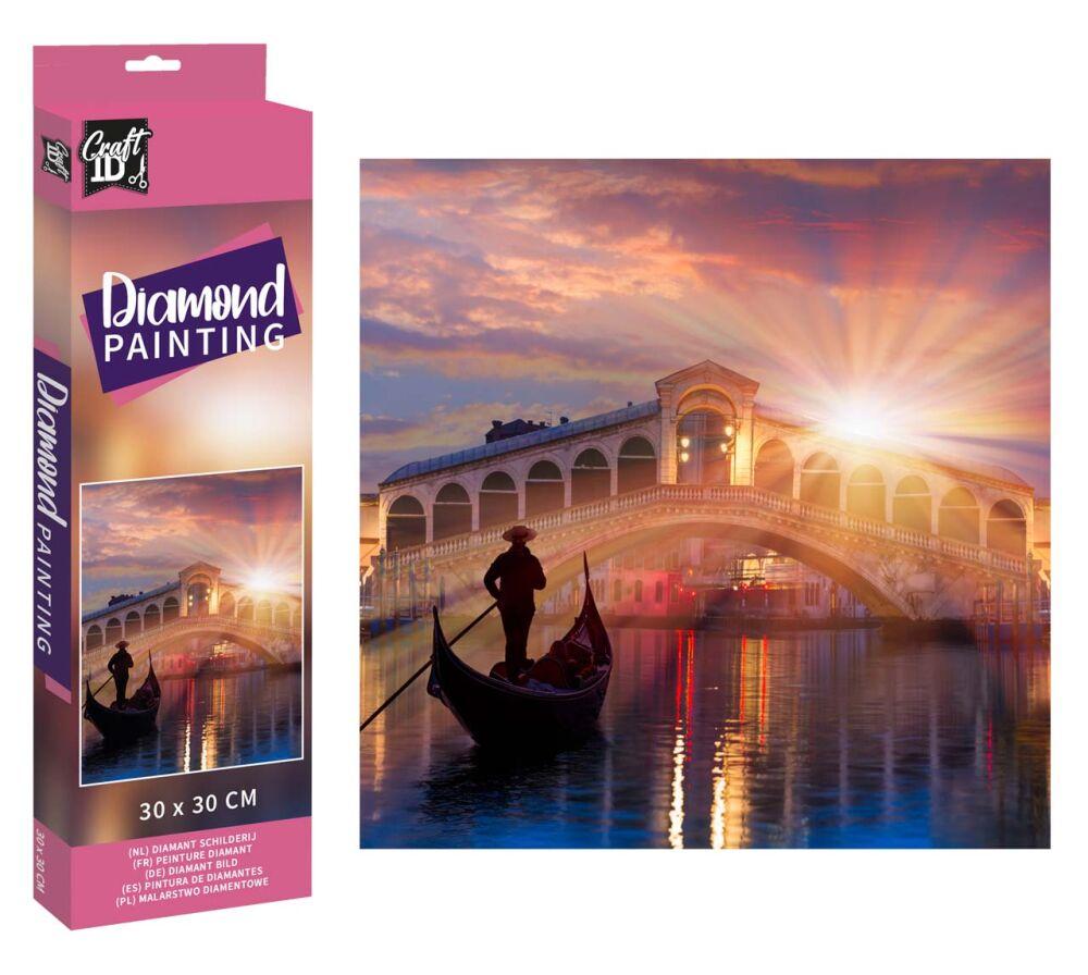 Slikanje cirkonima DIAMOND PAINTING VENICE 30x30 cm 