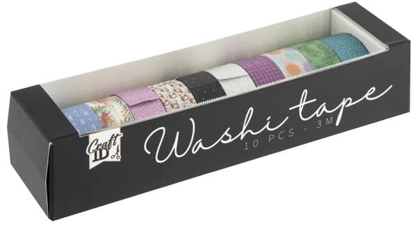 Washi ukrasne trake 10kom (1,5cmx3m) 