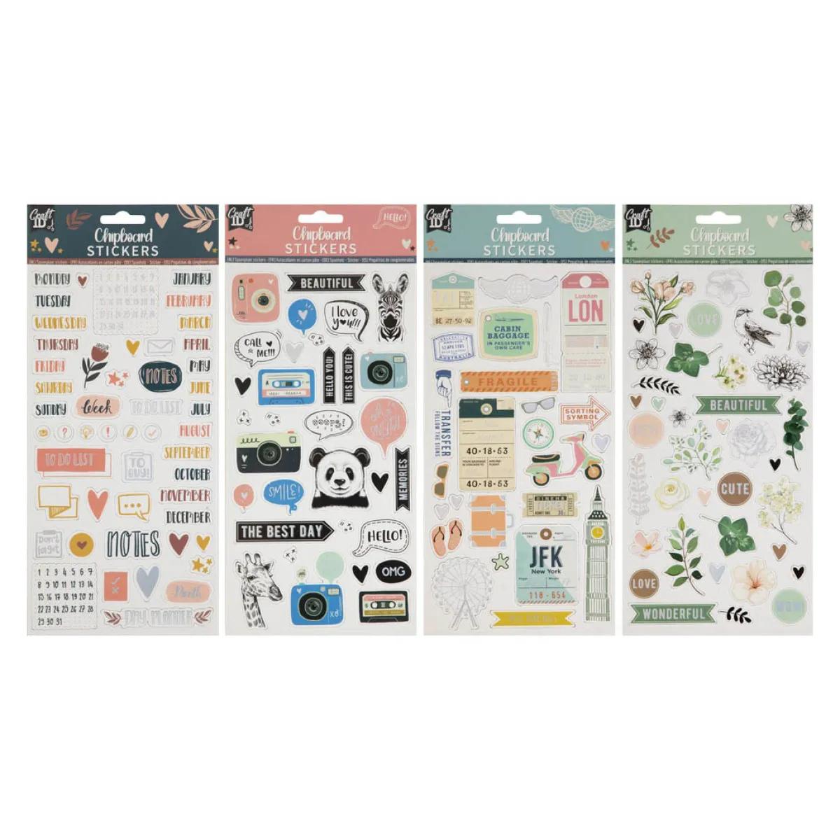 Set stikera sa ukrasnom folijom GRAFIX (4 vrste) 