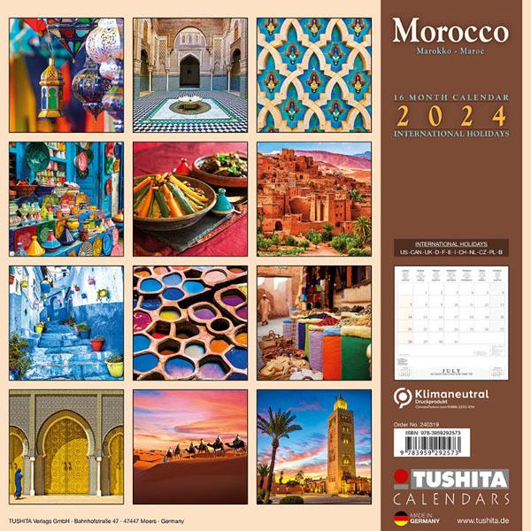 Zidni kalendar MOROCCO 2024 