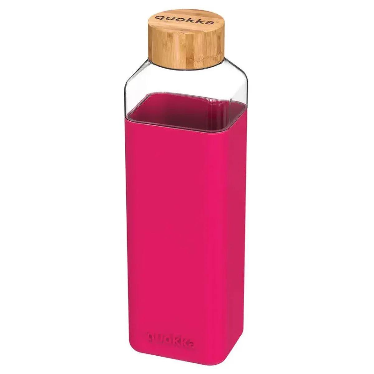 Staklena flašica za vodu QUOKKA PINK -  700ml 