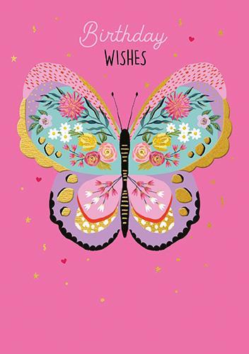 Rođendanska čestitka LEPTIRIĆ CVETNIĆ 