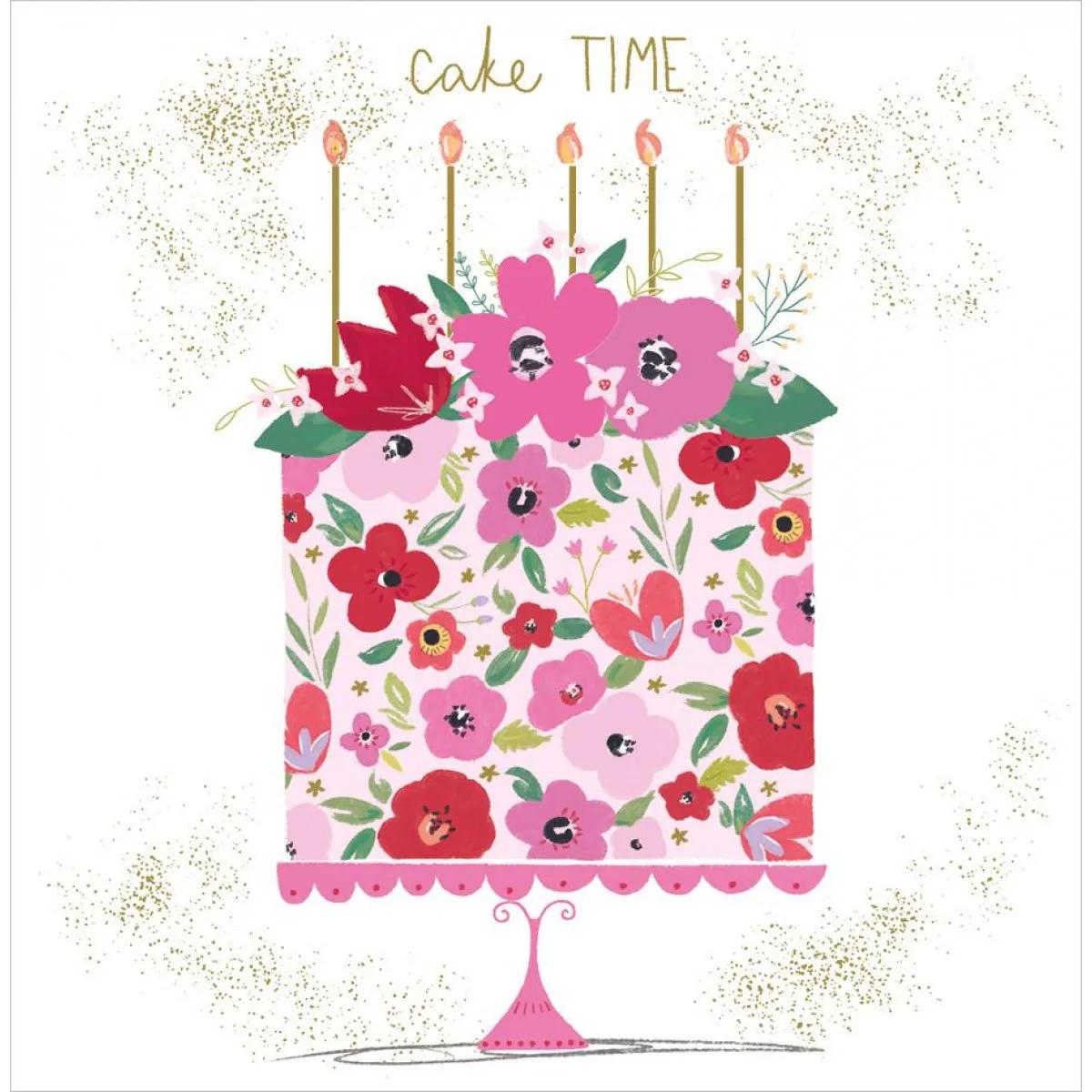 Rođendanska čestitka FLORAL CAKE 