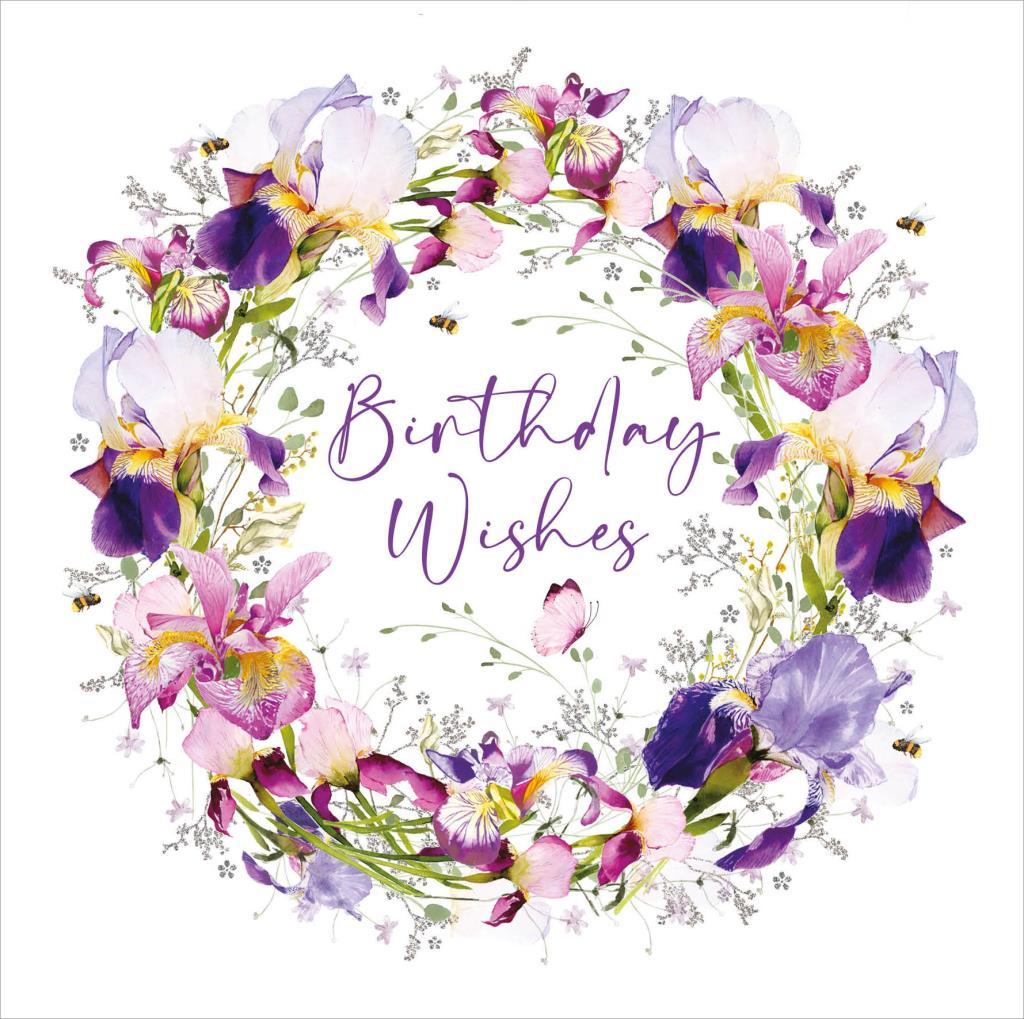 Rođendanska čestitka IRIS WREATH 