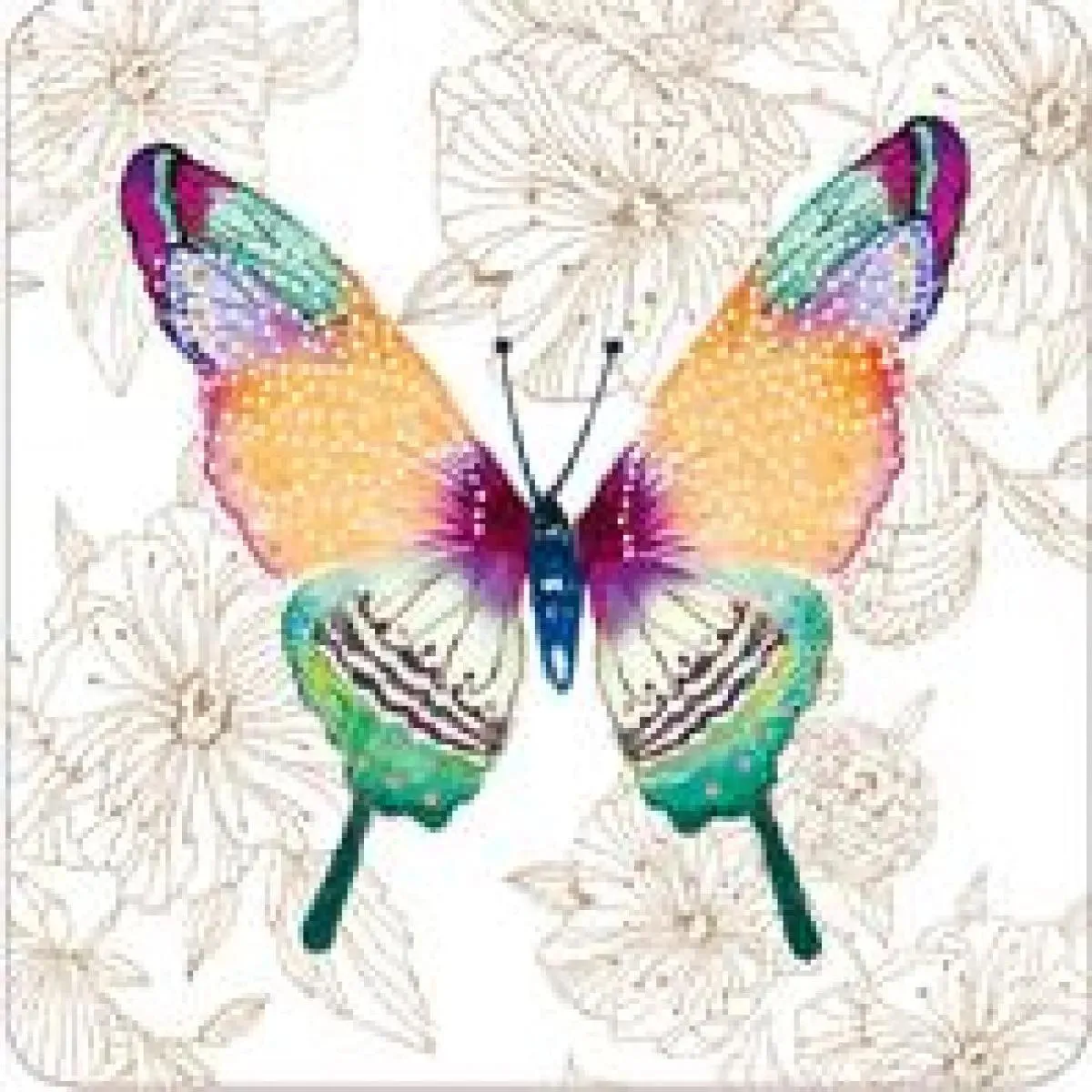 Čestitka TROPICAL BUTTERLY 