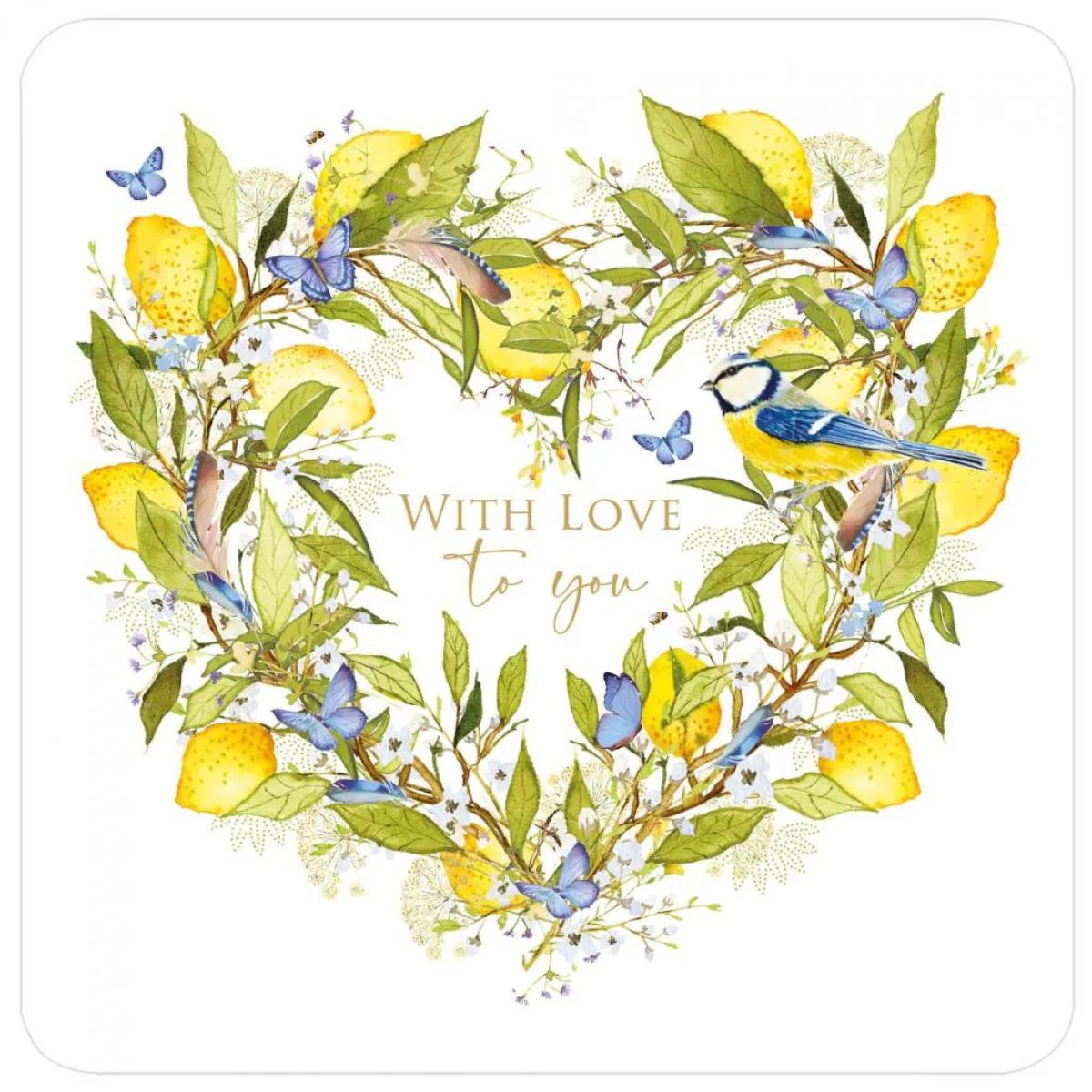 Čestitka LEMON HEART 