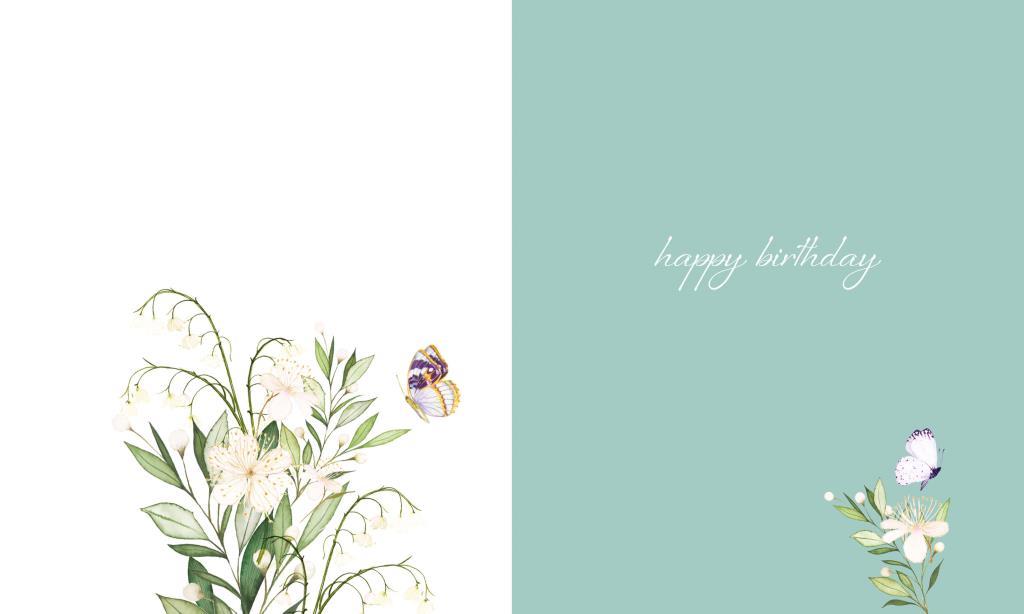 Rođendanska čestitka LILY OF THE VALLEY 