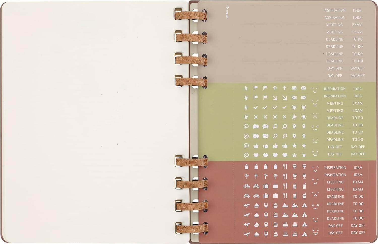 Planer XL MOLESKINE 2024 Crush Almond (tvrde korice) 