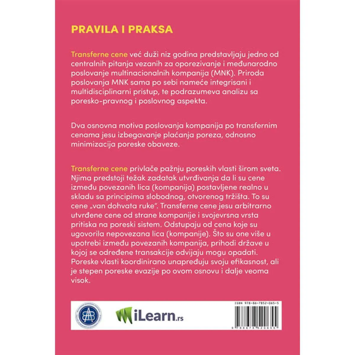 TRANSFERNE CENE: PRAVILA I PRAKSA 
