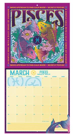 Zidni kalendar 2024 GORJUSS ZODIAC 