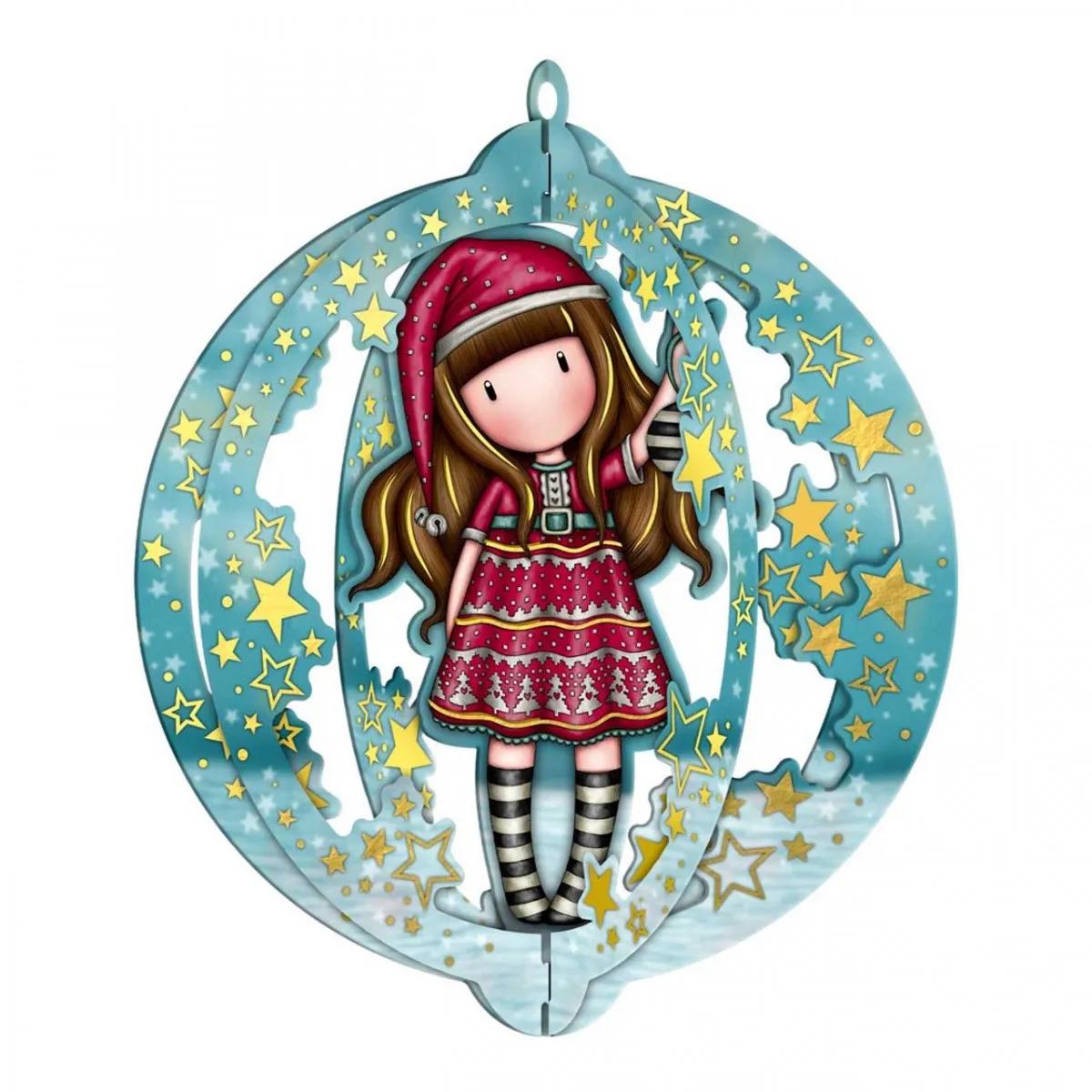 Novogodišnji ukrasi GORJUSS Tis The Season, 3 kom 