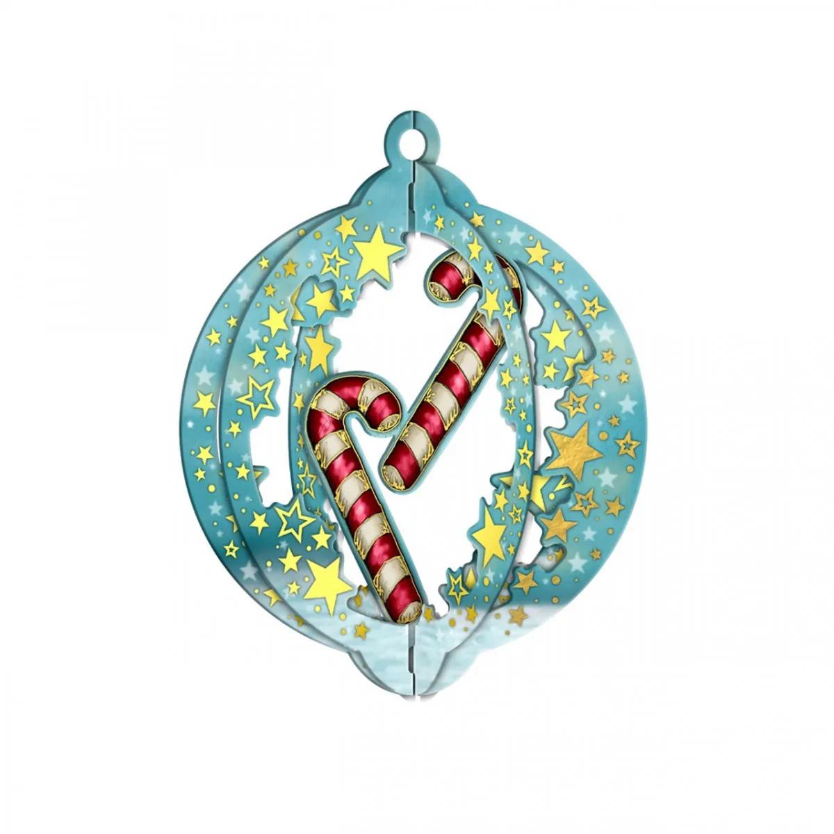 Novogodišnji ukrasi GORJUSS Tis The Season, 3 kom 