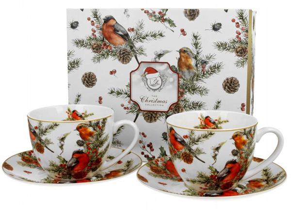 SET OD 2 ŠOLJE ZA KAFU CHRISTMAS BIRDS 