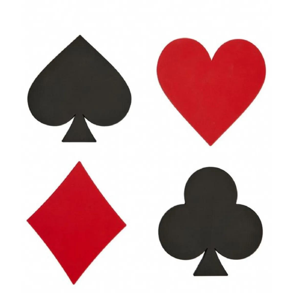 Set četiri podmetača KARTAŠKA BOJA 