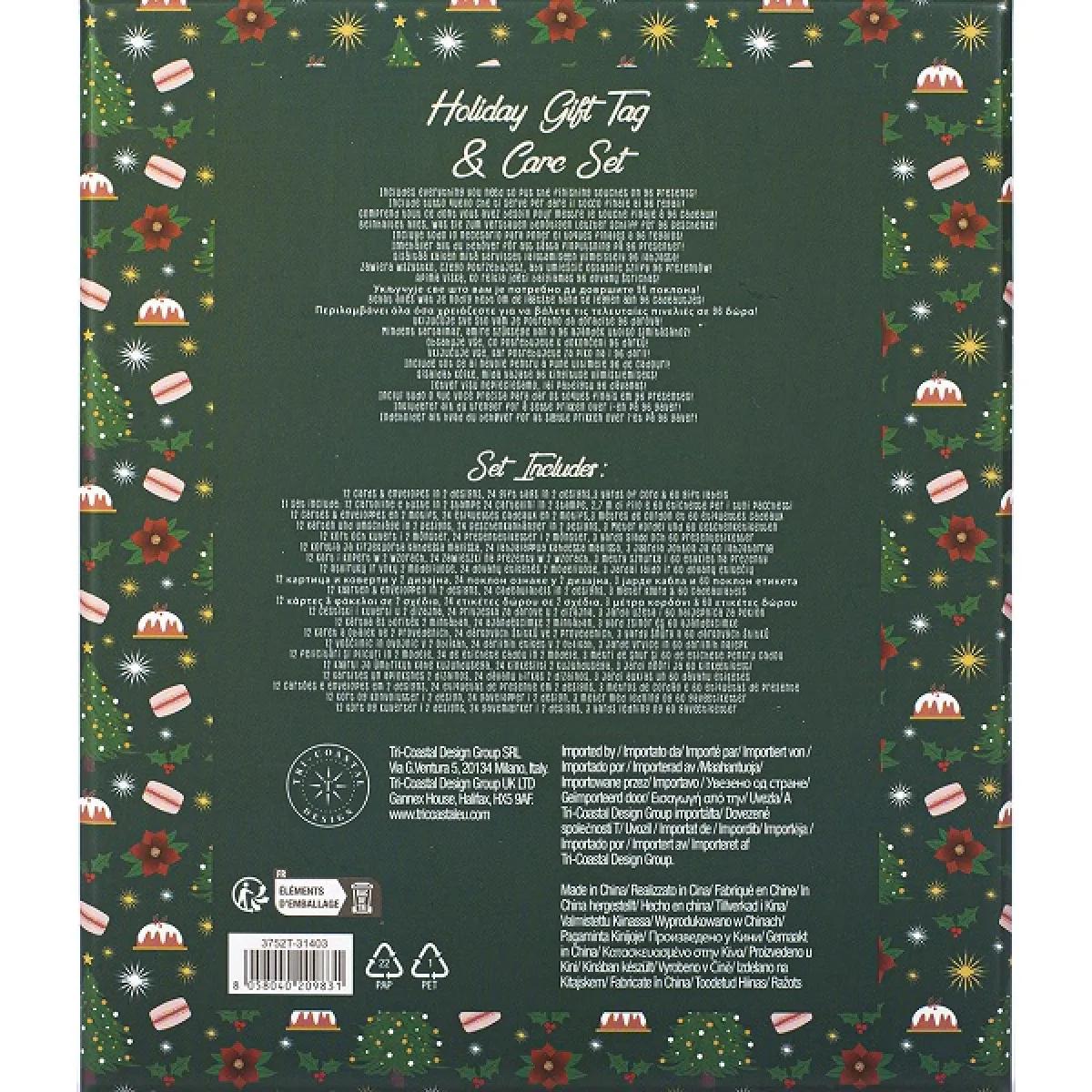 Novogodišnji set poklon čestitki ZELENI 