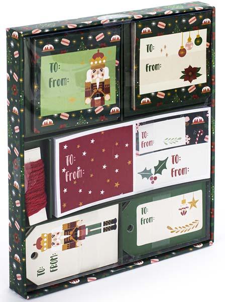 Novogodišnji set poklon čestitki ZELENI 