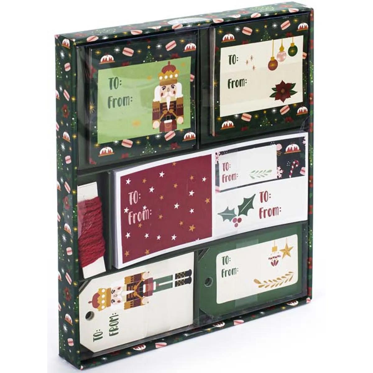 Novogodišnji set poklon čestitki ZELENI 