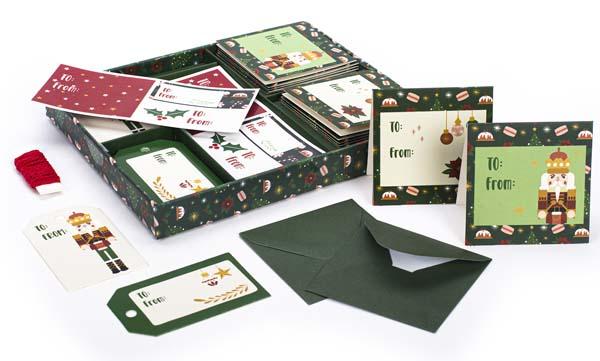 Novogodišnji set poklon čestitki ZELENI 