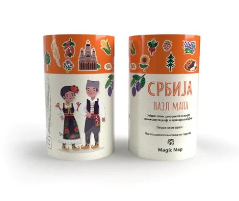 PUZZLE Piktografska mapa Srbije ćirilica 