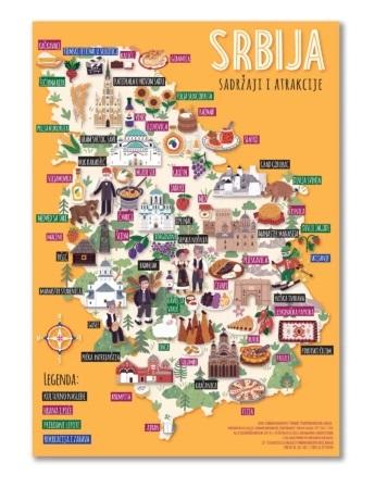 PUZZLE Piktografska mapa Srbije latinica 
