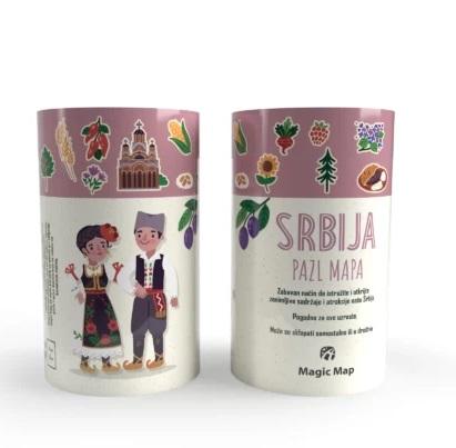 PUZZLE Piktografska mapa Srbije latinica 