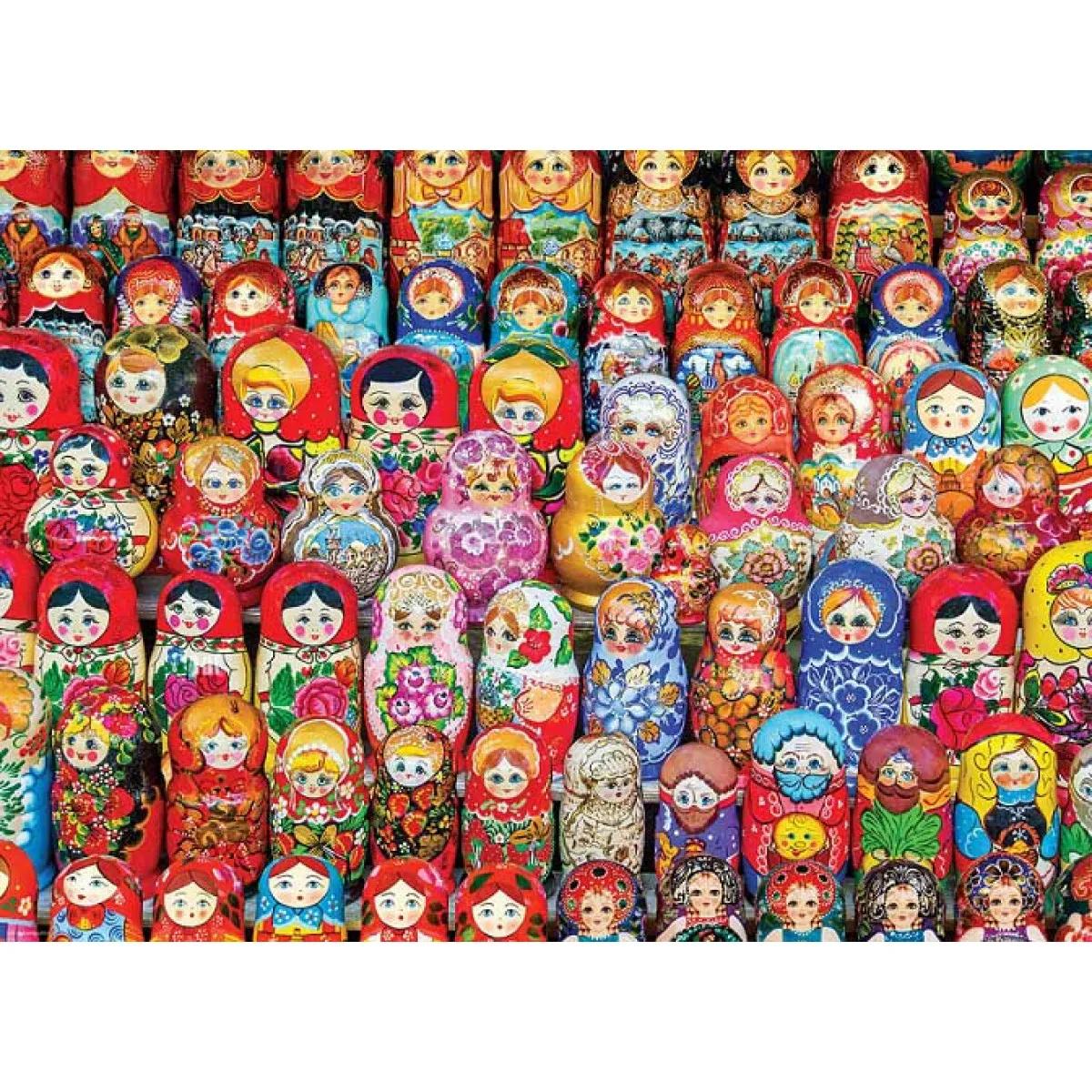 Puzzle 1000kom RUSSIAN MATRYOSHKA DOLLS 