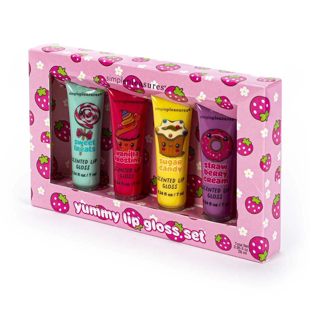 Set četiri sjaja za usne YUMMY 