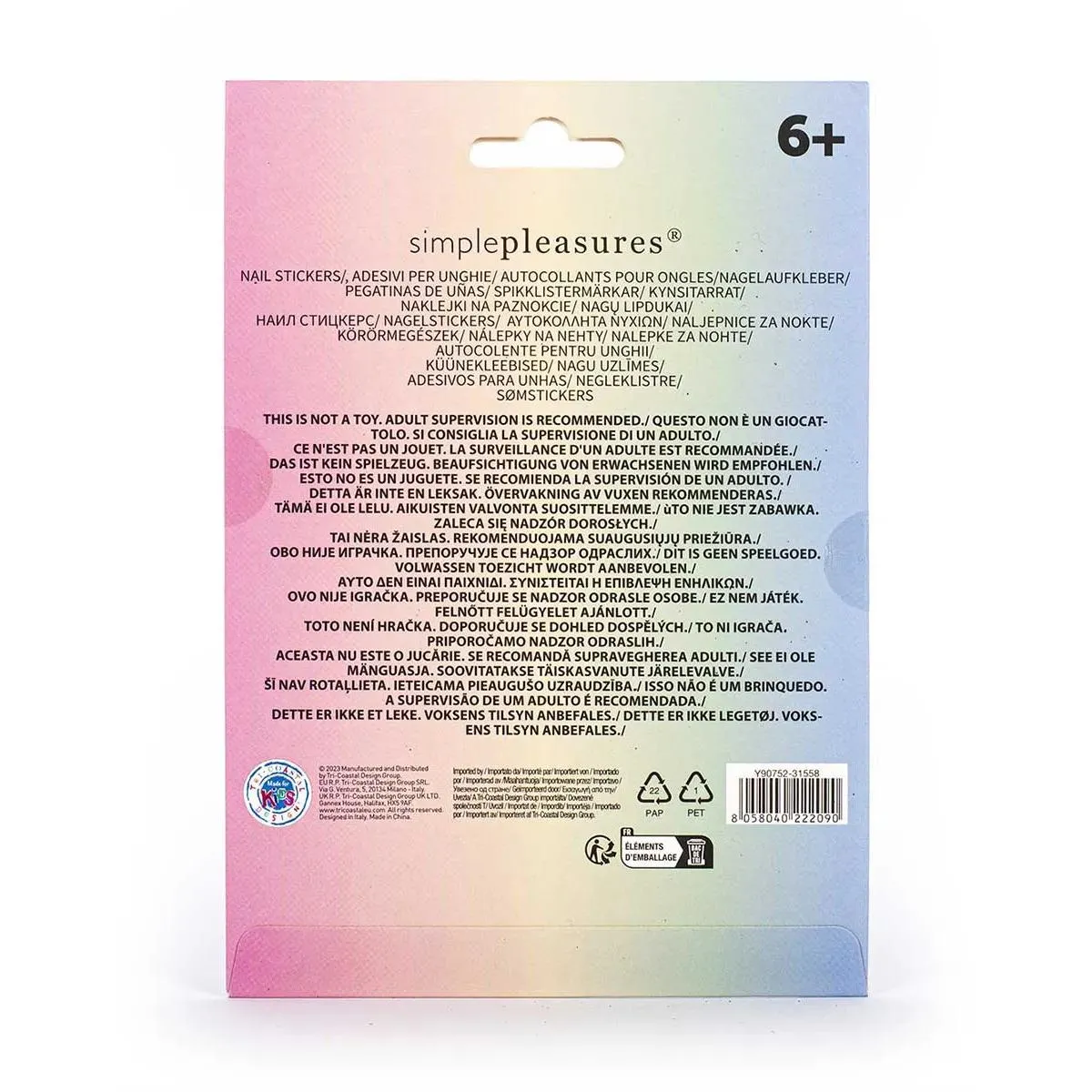 Set od 60 stikera za nokte CANDY 