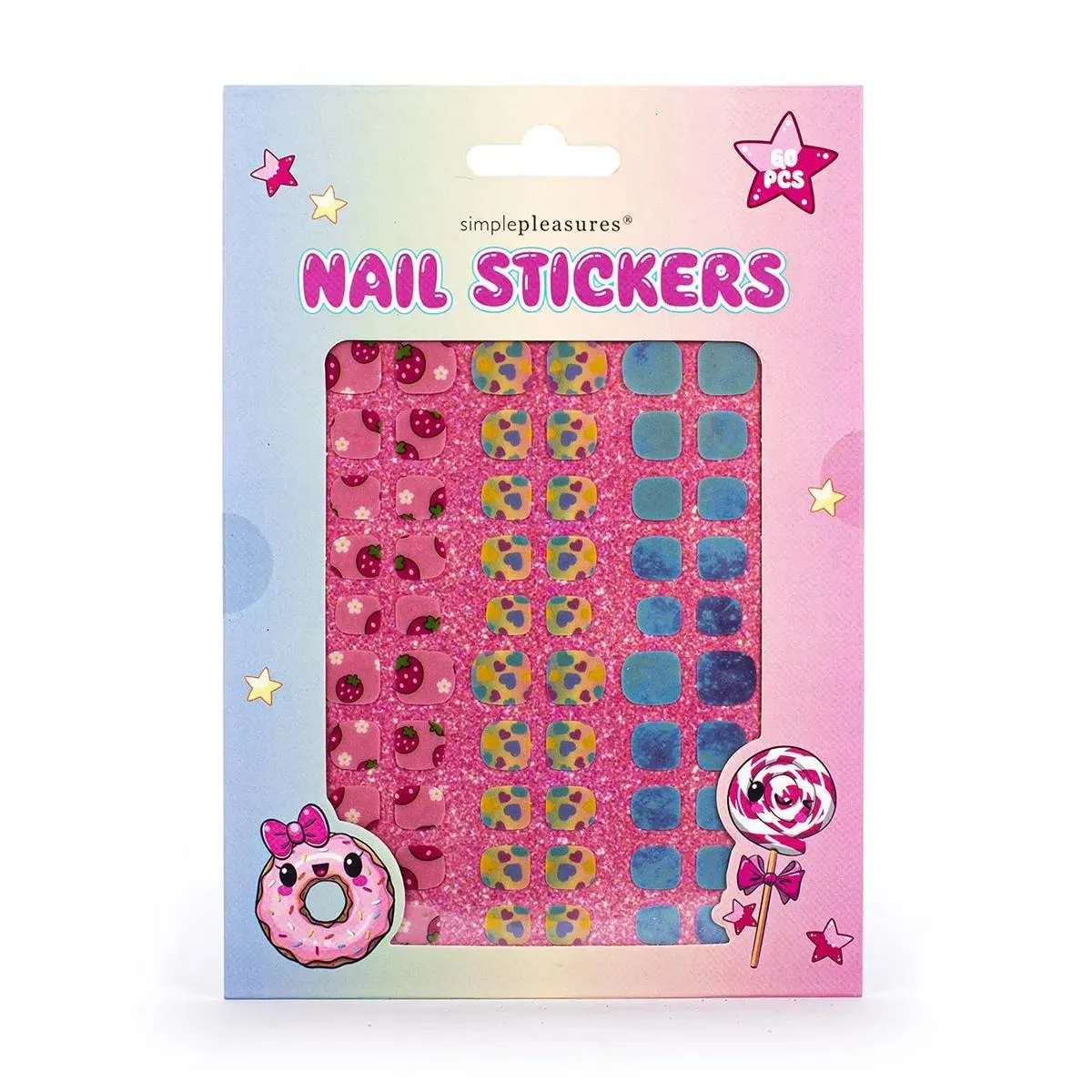 Set od 60 stikera za nokte CANDY 