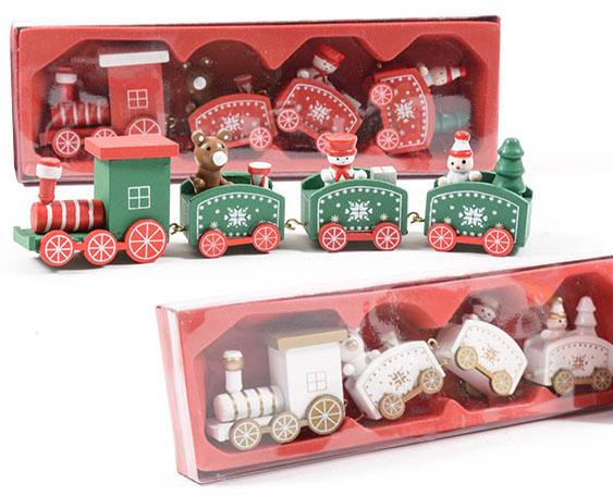 Novogodišnji  DRVENI VOZIĆ / 3 vrste 