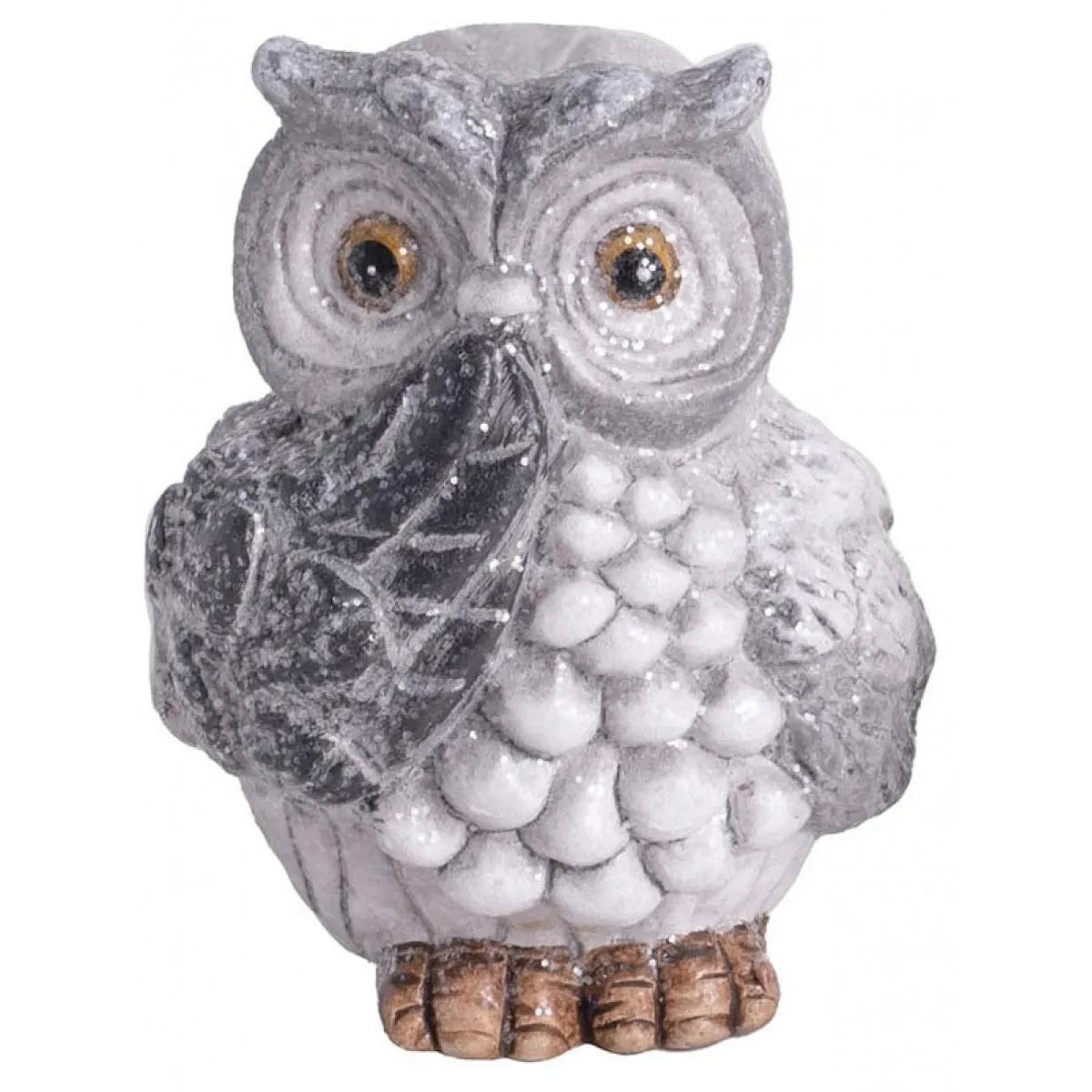 Novogodišnja figura SOVA / 3 VRSTE - 7cm 