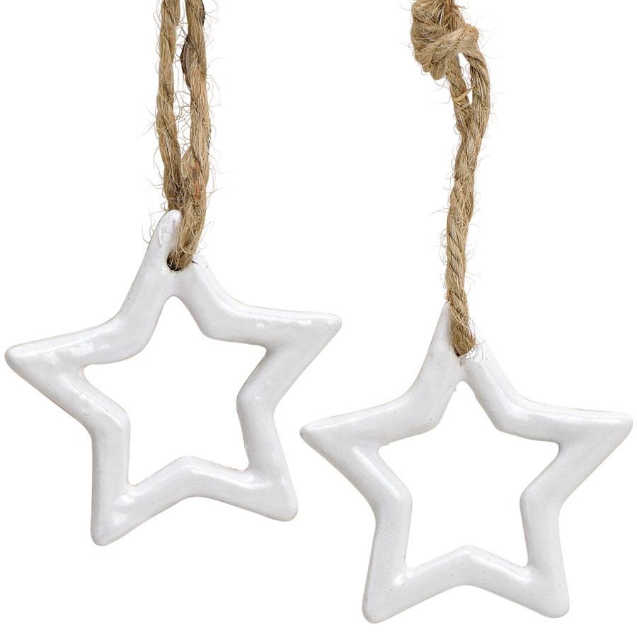 Novogodišnji ukras ZVEZDICA / SRCE 5cm / 3 vrste 