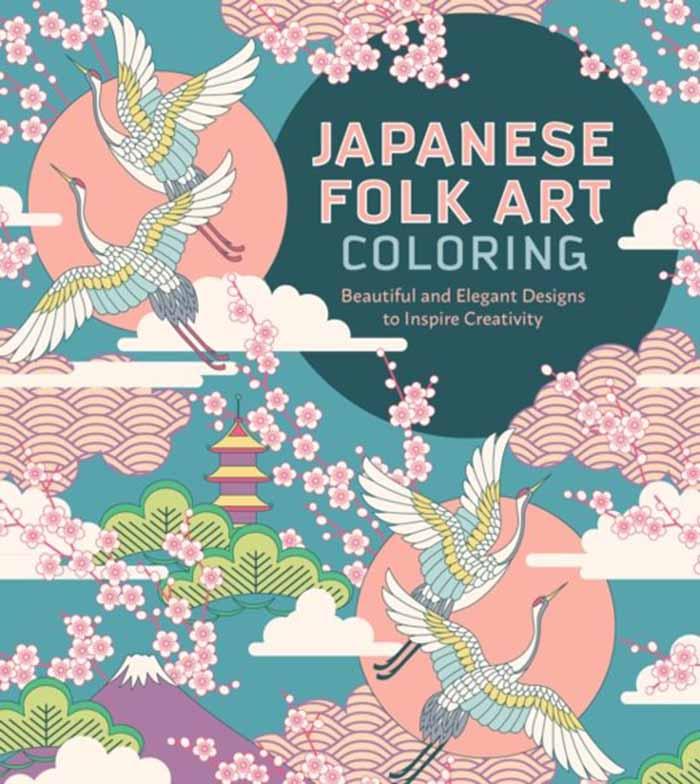 ART THERAPY JAPANESE FOLK ART COLOURING BOOK 