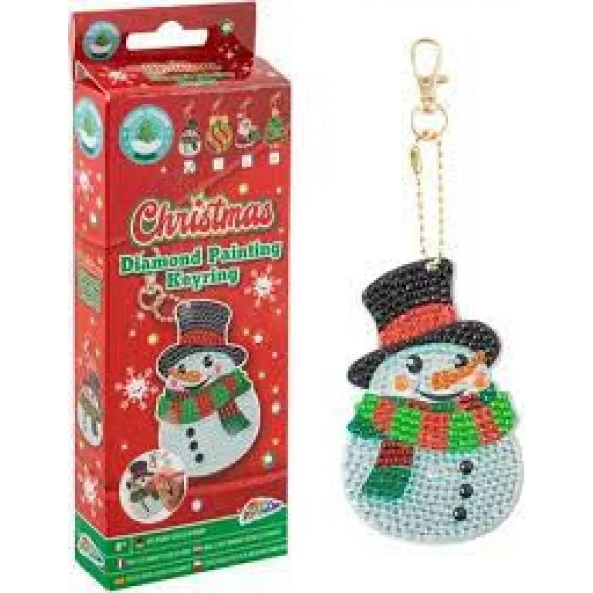 Kreativni set NOVOGODIŠNJI PRIVEZAK ZA KLJUČ - Slikanje cirkonima 