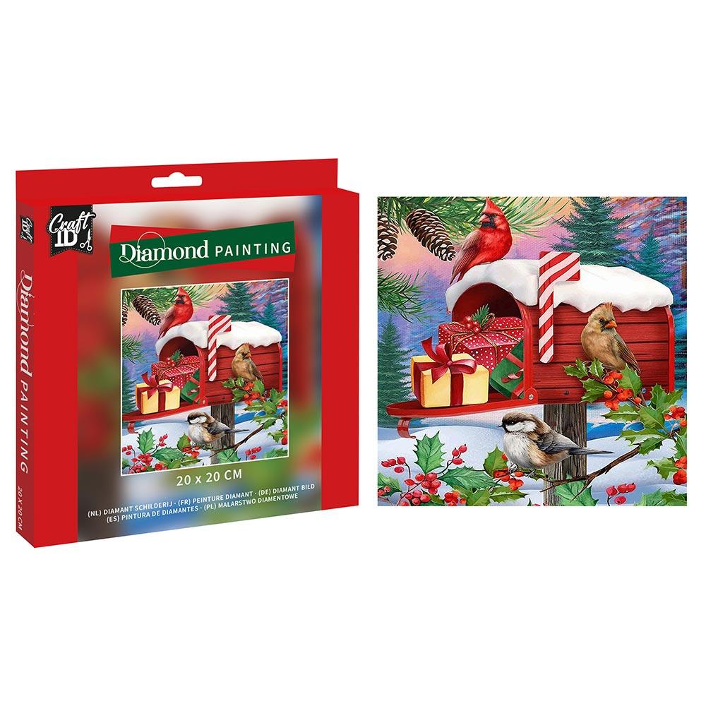 Slikanje cirkonima SANDUČE 20x20 cm DIAMOND PAINTING Nova Godina 