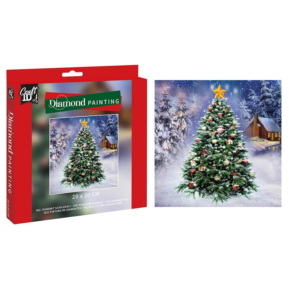 Slikanje cirkonima JELKA 20x20 cm DIAMOND PAINTING 