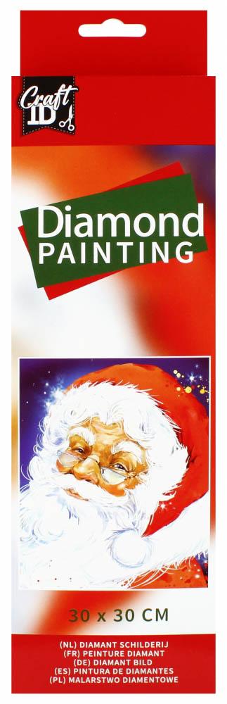 Slikanje cirkonima DEDA MRAZ 30x30 cm DIAMOND PAINTING 