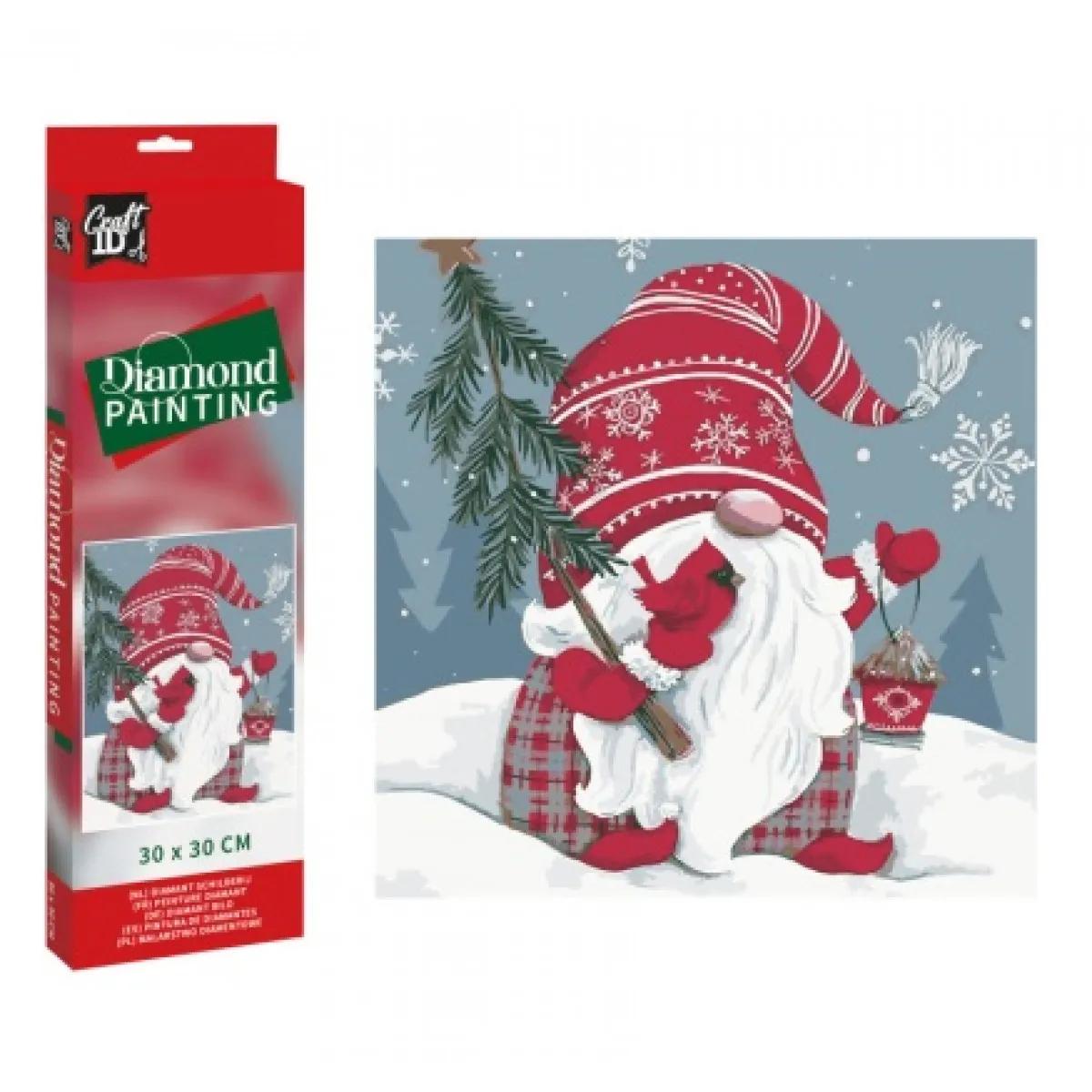 Slikanje cirkonima PATULJAK 30x30 cm DIAMOND PAINTING 