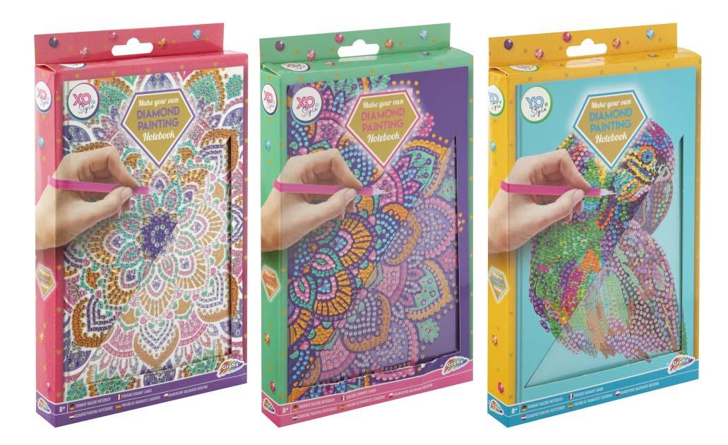 Notes A5 DIAMOND PAINTING, 3 motiva 